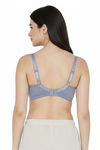 Zivame Double Layered Non Wired 3/4th Coverage Tshirt Bra - Blue Blizzard — thumbnail 2
